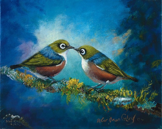 Fridge Magnet - Wax Eyes New Zealand